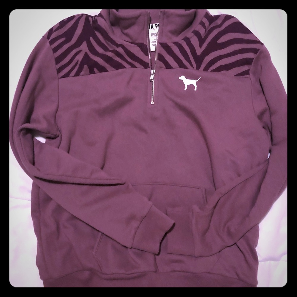 Victoria Secret Pink Half ZIP Hoodie